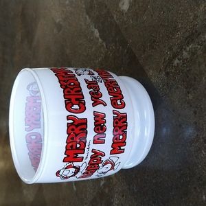 Vintage Tom Wilson Ziggy Christmas drinking glass
